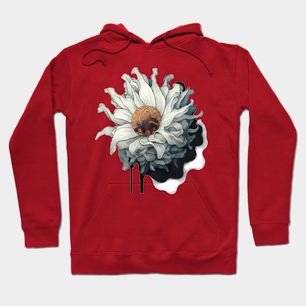 Abstract chamomile illustration Hoodie by KOTYA